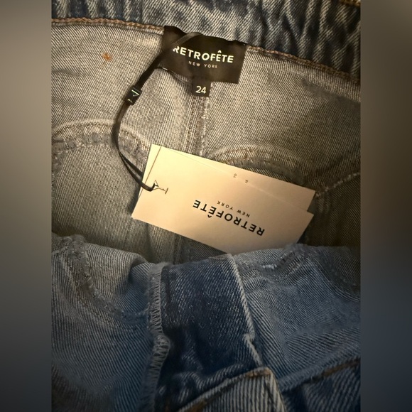 NWT Retrofête Maelle Denim Pants Size 24 - Picture 10 of 13